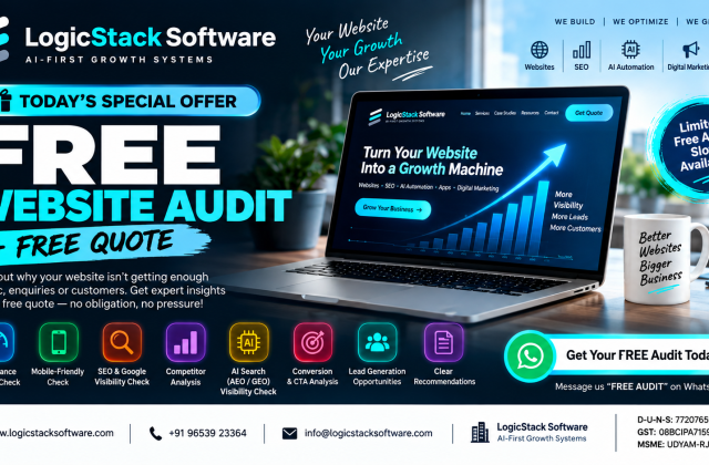 FREE Website Audit and FREE Quote by LogicStack Software